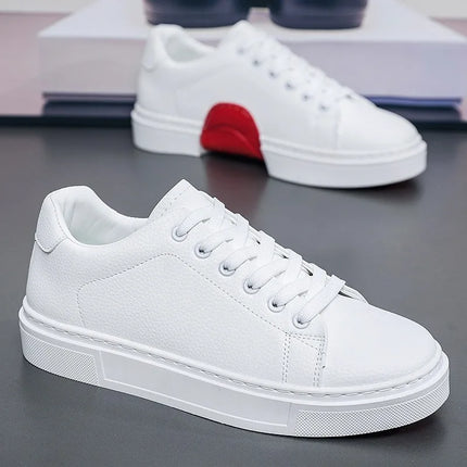 Fashion Men's Sneakers High Quality Leather Casual Shoes Luxury Business Office Shoes Trendy Skateboard Shoes Zapatillas Hombre