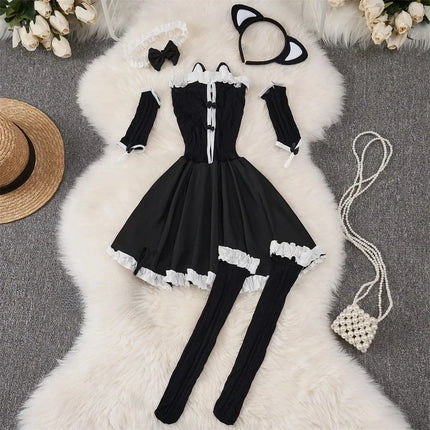 Tornova Sexy Uniform Lingerie Set Women's Underwear Sexy Lingerie Outfit Bra Sexy Set Lingerie Exotic Play Uniform Underwear Set