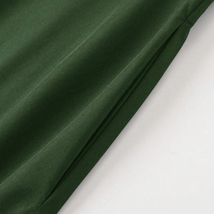 Nuovi abiti Gonne a trapezio tinta unita per abbigliamento donna Gonna lunga a vita alta elastica da donna con fiocco Gonne eleganti da donna