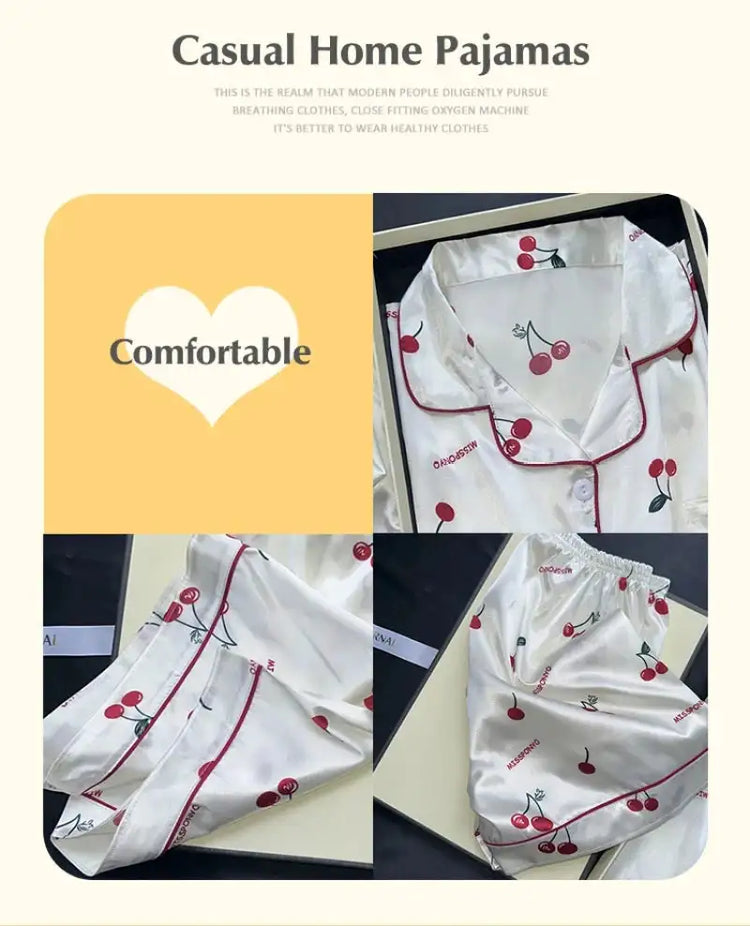2 pezzi stampa indumenti da notte pigiama da notte in raso di seta sintetica moda pigiama casual pantaloncini da donna pigiama set abiti da pittura a inchiostro platinumshop