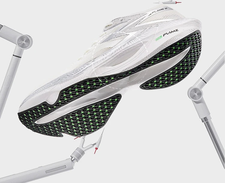 361 Degrees FLAME 3.0 Men Women Running Shoes Carbon Plate Racing Rebound Stable Breathable Wear-resistant Sneakers 672412207 PlatiNum
