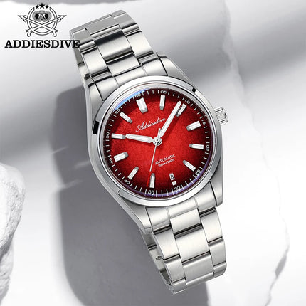 ADDIESDIVE New Men's Watches Mechanical 39mm Bubble Glass Stainless Steel Luminous Luxury Watch 100m Waterproof Automatic Watch