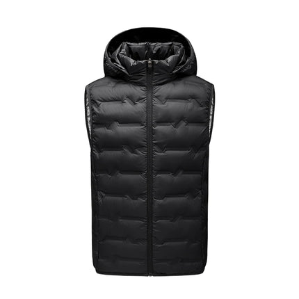 Winter Men White Duck Down Vest Men Waterproof Windproof Detachable Hat Sleeveless Vests Male Pockets Warm Ultralight Waistcoats