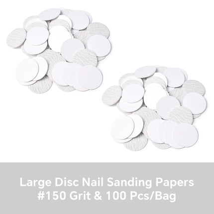 Dead Skin Replaceable Sanding Paper Set for Manicure Pedicure With Metal Disc Nail Drill Bit Calluses Removal Foot Care Tool Acc 2028