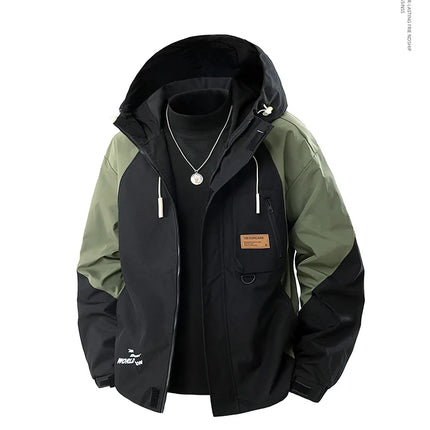 Jacket Mens Spring Autumn New Men Jacket Printing Hooded Jackets Casual Coat Men's Business Coats Size L-4XL 5XL 6XL 7XL 8XL