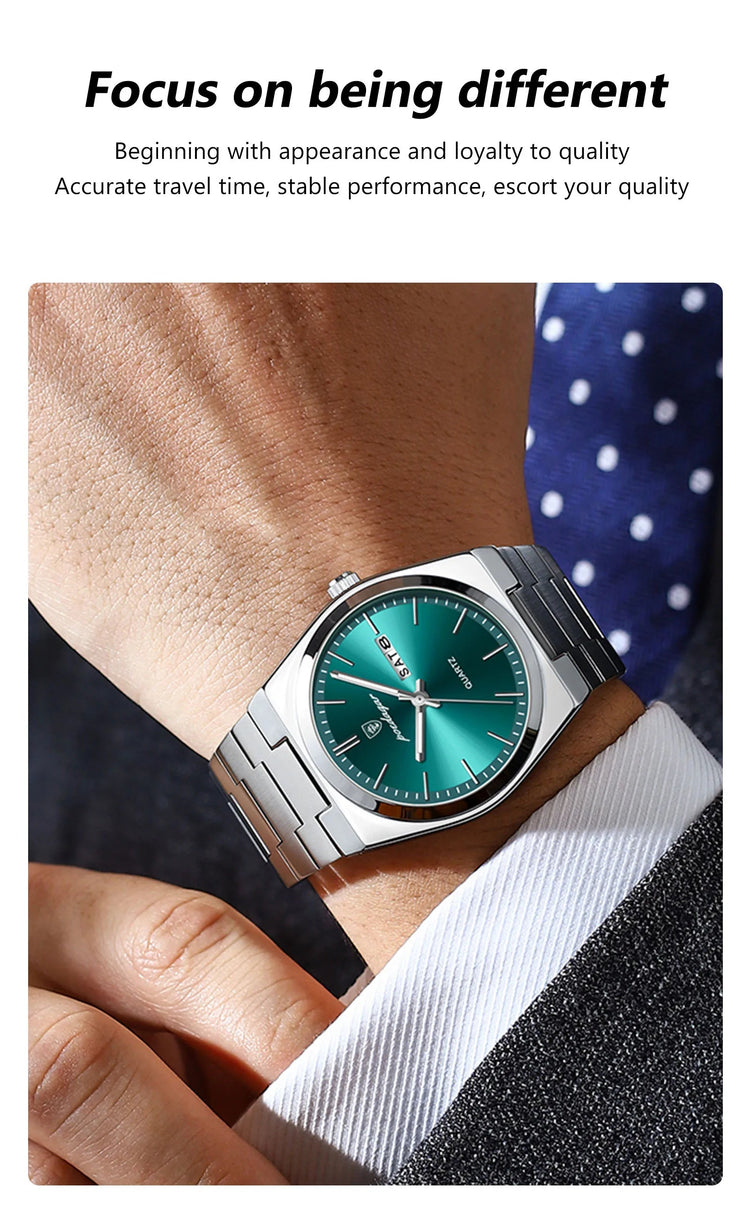 POEDAGAR Orologi da uomo di lusso Impermeabile luminoso Data Settimana Orologio da uomo in acciaio inossidabile Moda casual Orologio da polso da uomo al quarzo Reloj platinumshop
