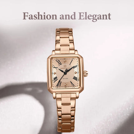 NAVIFORCE Orologio da donna alla moda per donna Orologio da polso da donna casual impermeabile al quarzo in acciaio inossidabile da regalare alla fidanzata 2025 platinumshop