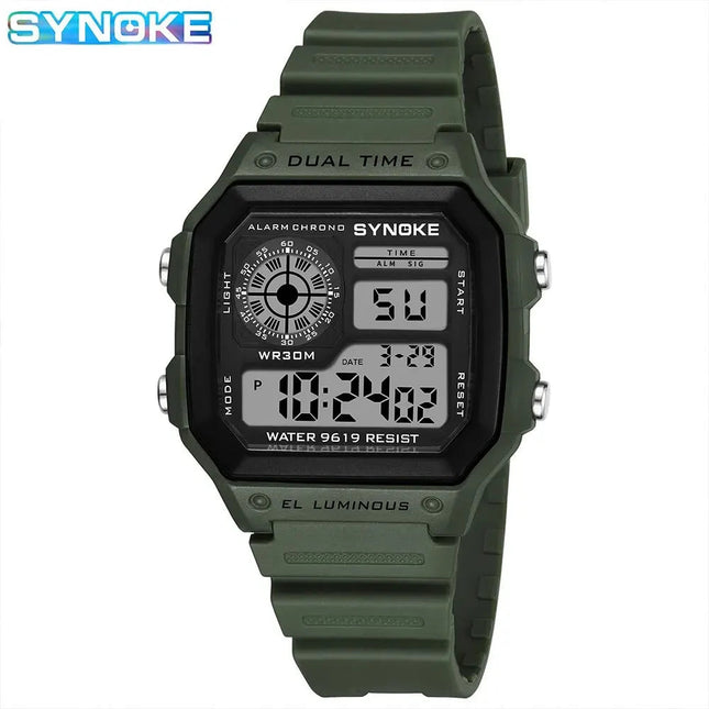 SYNOKE Military Digital Watches Men Sports cronografo luminoso impermeabile maschile orologi da polso elettronici Relogio Masculino platinumshop