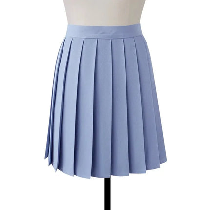 Gonna longuette a pieghe a vita alta da donna Y2k Estate al ginocchio stile preppy Harajuku Hot Street School Cosplay Casual Faldas femminili