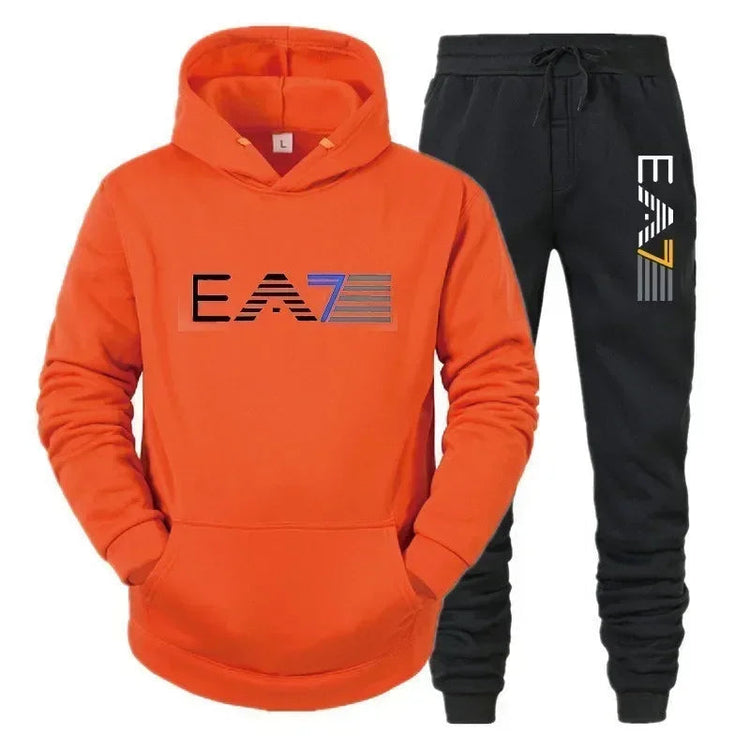 Autumn and winter men's sports suit, outerwear+two-piece pants, fashionable, comfortable and casual, outdoor new style PlatiNum