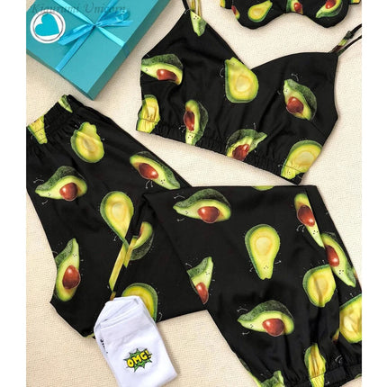 Pigiama da donna in raso di seta Set scollo a v senza maniche Top Sleepwear indumenti da notte pigiama con stampa lavanda Sexy abbigliamento per la casa abbigliamento da casa