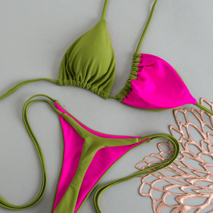 Women's Sexy Micro Bikini 2026, Push-Up Swimsuit, Printed Bikini Set, Thong, Female Beachwear