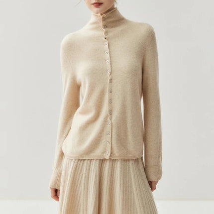 Chic Women's Pleated Skirt 100% Merino Wool Sweater  Knit Short Skirt Mini Skirts Autumn Winter Umbrella Wave Skirt Sweet Dress PlatiNum