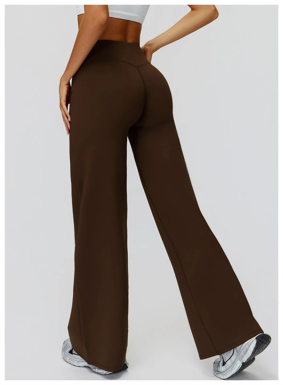 Yoga Pants High Waist Flare Leggings Women Gym Fitness Flared Trousers Breathable Wide Leg Pants Female Workout Dance Trousers