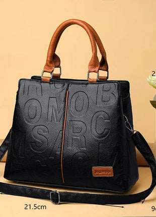 PU Leather Casual Crossbody Bags for Women Ladies Luxury Designer Tote Handbag Female Large Capacity Travel Shoulder Bag Sac PlatiNum