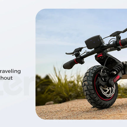 Monopattino elettrico iScooter iX7Pro a doppia trazione per fuoristrada, velocità massima 60 km/h, pneumatici da 10 pollici, 2000W, 17.5Ah, 48V, pieghevole, con app.