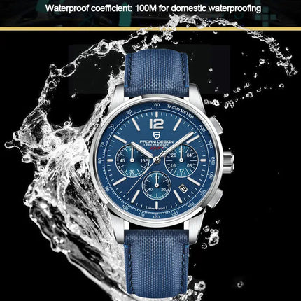 Orologio al Quarzo da Uomo Pagani Design VK63, 41MM, Vetro Zaffiro, Impermeabile 10 Bar, Sportivo, Reloj Hombre