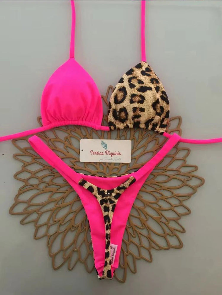 Micro Bikini 2026 Costume da bagno donna Nuovo costume da bagno sexy Halter Bikini Set brasiliano Biquini Perizoma femminile Beachwear Party Wear platinumshop