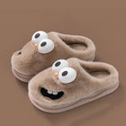 Nuovo simpatico cartone animato invernale suola morbida da uomo pavimento interno piattaforma antiscivolo diapositive calde pantofole di peluche scarpe casual in cotone per la casa maschile
