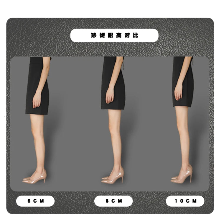 brown light Heels for women luxury Spring High Heels Shoes Stiletto Pointed Toe Pumps Leather Ladies Prom Party Shoes Women