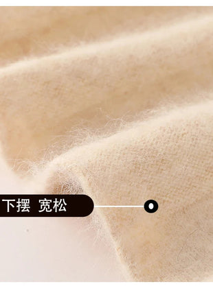 Autumn And Winter Fashion Mink Cashmere Mid Length High Waist Skirt For Women, Knitted Umbrella Skirt, Fashionable Pleated Skirt PlatiNum