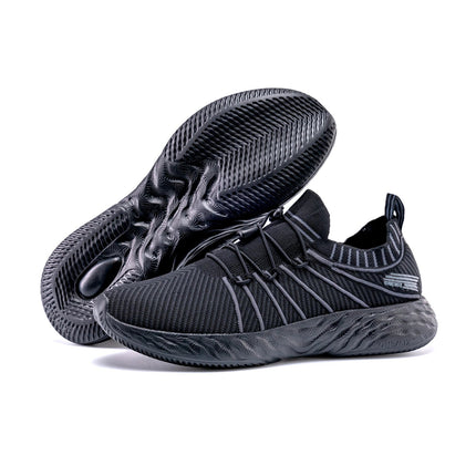 ONEMIX Nuove scarpe da corsa nere per uomo Sneakers da allenamento traspiranti impermeabili Scarpe sportive da trekking antiscivolo per esterni da uomo PlatiNum
