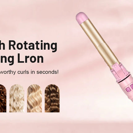 Automatic Curling Iron Hair Curler Electric Negative Ion Auto Rotating Curling Tool 1.1 Inches Barrel Suitable for All Hair Type