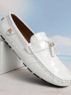 Scarpe da Uomo Casual in Pelle, Mocassini di Design, Slip-on, Scarpe da Guida e da Barca di Alta Qualità, Chaussure Homme, Taglie Grandi 35-48