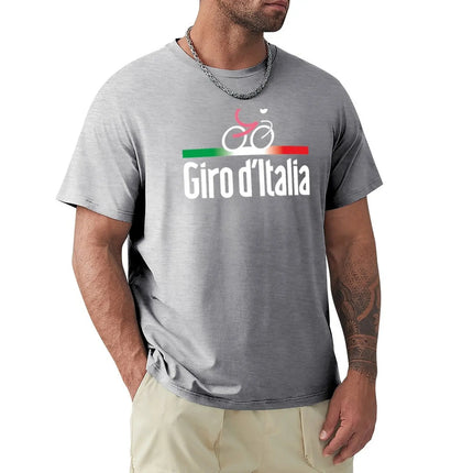 Giro D Italia T-Shirt Summer Top Boys T-Shirts Men High Crewneck Short Sleeve Casual Loose Men's Clothing Streetwear