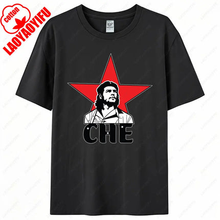 Che Guevara Shirt Rebel Cuban Shirt Guerrilla Revolution Casual Short Sleeve Men's High Quality Cotton T-Shirt
