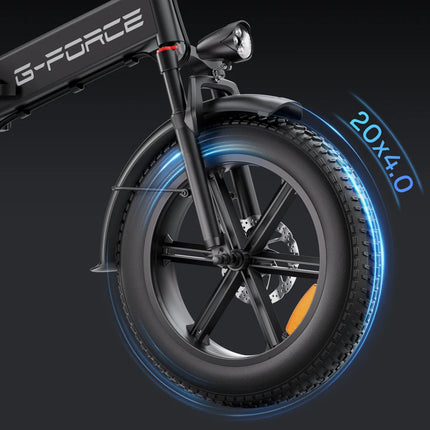 Bicicletta Elettrica Pieghevole G-FORCE RC per Adulti, Motore 750W, Batteria 48V 20AH, Pneumatici Fat da 20 Pollici, Bici Elettrica Urbana
