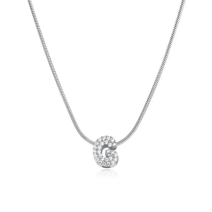 Fashion Tiny CZ Zircon Initial Alphabet Pendant Neckalce Gold Plated Stainless Steel A-Z Letter Necklaces Birthday Gifts Jewelry PlatiNum