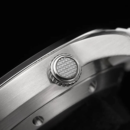 WISHDOIT 2026 Double Crown Auto Mechanical Watch, Radioactive Texture Dial Rotating Inner Shadow Bezel 150M Waterproof