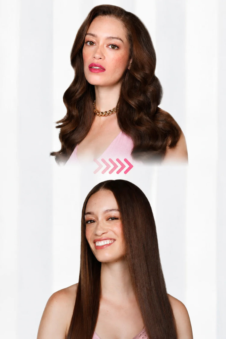 TYMO IONIC PLUS Straightening Brush, Professional Hair Straightener, LCD Display, Fast Heating, Anti-Burn, Fast Styling Hair Too