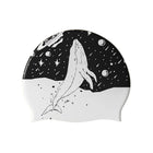 Cuffia da nuoto in silicone Attrezzatura per piscina Cappelli da nuoto impermeabili antiscivolo Protezione per le orecchie Cuffie da bagno elastiche Capelli lunghi Adulti