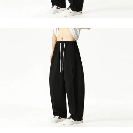 2025 vendite calde pantaloni a gamba larga pantaloni casual da uomo stili giapponesi pantaloni Harun da uomo streetwear moda hip hop pantaloni lanterna allentati