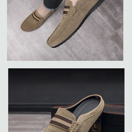 Mocassino 2026 ‌   Scarpe da uomo leggere estive, modello mocassino, slip-on traspiranti casual con mezza soletta, per uomo