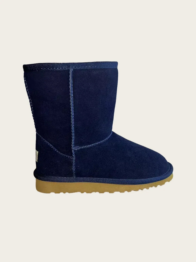 New HOT model women's winter ultra-mini boots - Women's Australian platform boots - Leather material warm boots - Fur decoratio