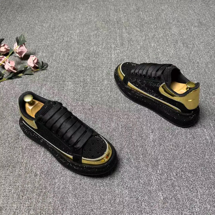 2026 spring and autumn new trendy brand low-top hot diamond board shoes men's lace-up versatile sports dad shoes