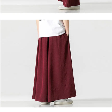Pantaloni a Gamba Larga da Uomo, Stile Streetwear, Tinta Unita, Casual, Comodi, Vintage, Oversize, per Primavera ed Estate