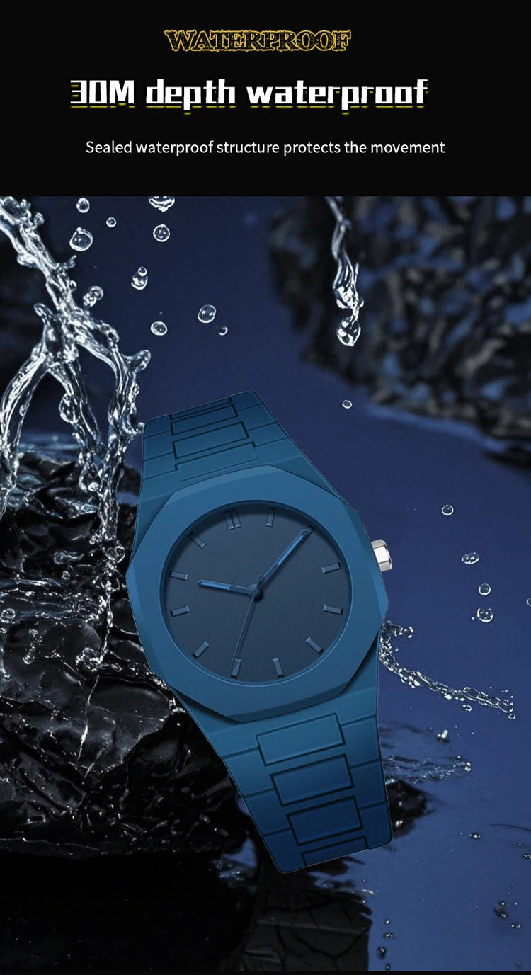 VA VA VOOM Orologio creativo da uomo di marca Moda Silicone Nero Business Style Arabo Digitale Creativo Militare Orologi sportivi al quarzo platinumshop