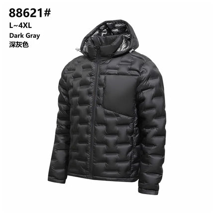 Graphene Self-heating Puffer Jacket Men Solid Windproof Pleated Padded Jackets Brand Classical Warm Winter Down Coat Male Parkas