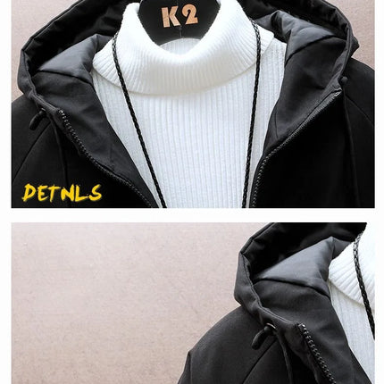 2023 Spring and Autumn New Fashion Hooded Tooling Jacket Men's Casual Loose Comfortable Waterproof High-Quality Large Size Coat
