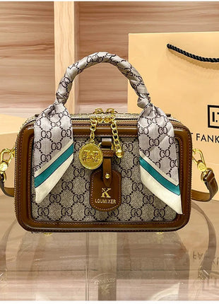 Brand Women's Bag 2025 New Style Light Luxury Western Style High Quality Handbag Designer Casual Versatile Crossbody Bag PlatiNum