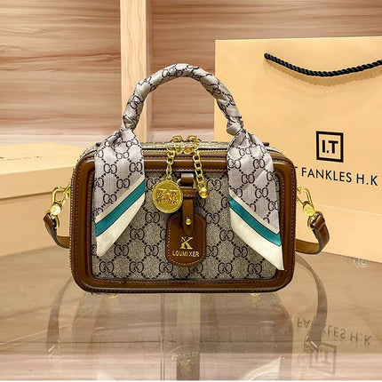 Brand Women's Bag 2025 New Style Light Luxury Western Style High Quality Handbag Designer Casual Versatile Crossbody Bag PlatiNum