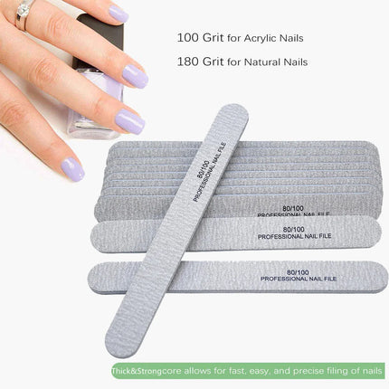 1000Pcs Big Size Nail Tools Nail Files for Nail Coarse File  Emery Board Manicure Nail Buffer