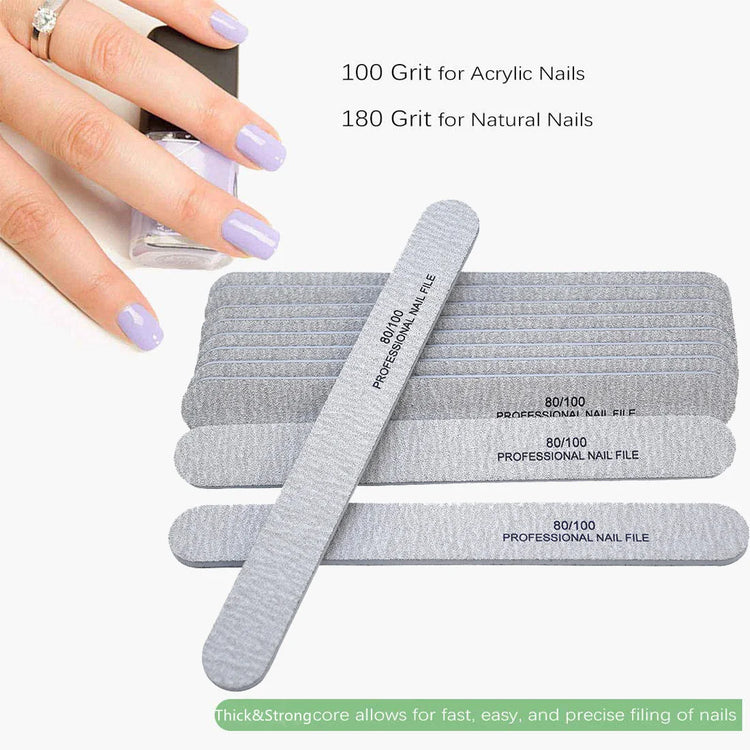1000Pcs Big Size Nail Tools Nail Files for Nail Coarse File  Emery Board Manicure Nail Buffer