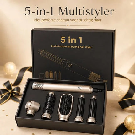 632ukliss 5-in-1 Hair Dryer 1000W Negative Ion Shark Color - Multi-Function Professional Styling Fan for Salon Quality at Home