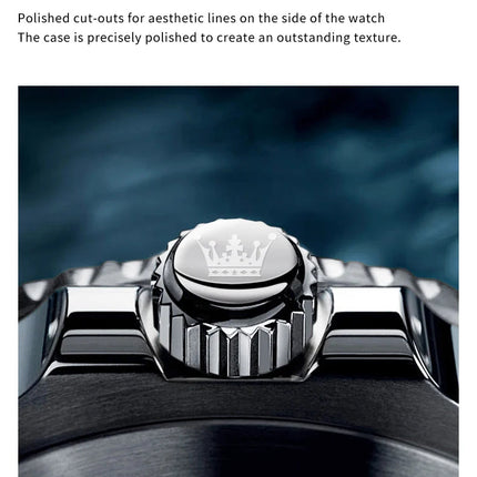 OLEVS 5885 Orologio da uomo Orologio al quarzo impermeabile di marca originale Cinturino in acciaio inossidabile Data automatica Orologi da regalo da uomo per uomo platinumshop
