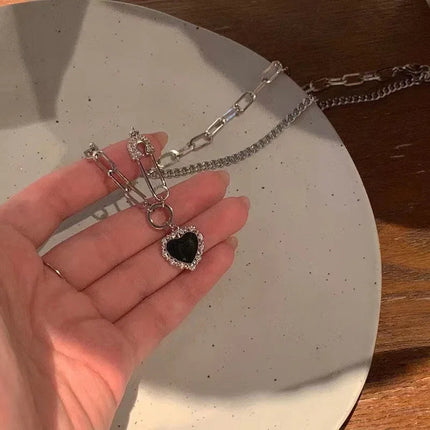 925 Sterling Silver Three-Layer Round Necklace Simple Snake Chain Charm Ball Chain Party Wedding Gift Women's Exquisite Jewelry PlatiNum
